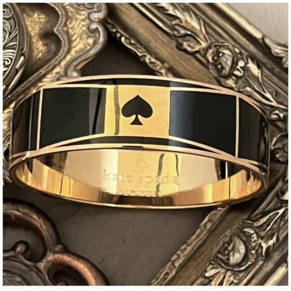 KATE SPADE • Fancy Black Tie Bowtie Bangle Bracelet - Picture 5 of 5